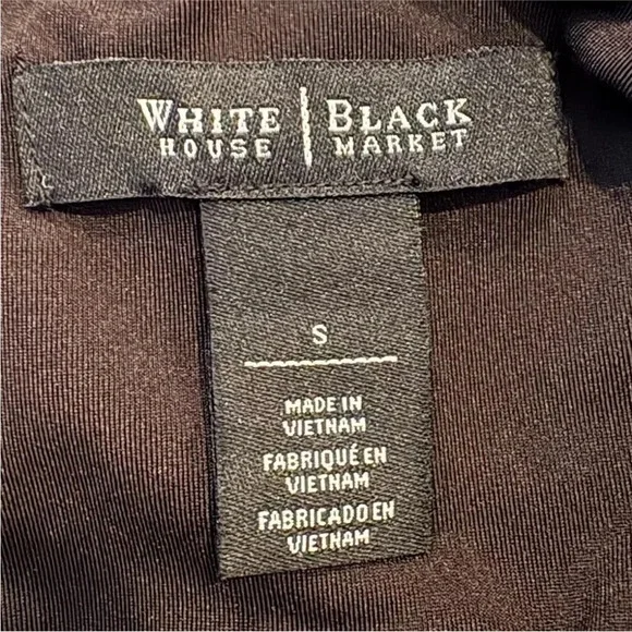 White House Black Market Geometric Boat Neck Drop Waist Dress Women’s Small (848 - Picture 3 of 5